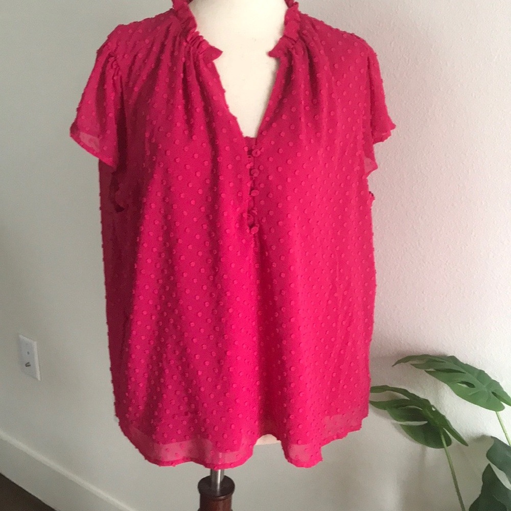 Woman’s J Crew Hop Pink Top FINAL SALE ITEM